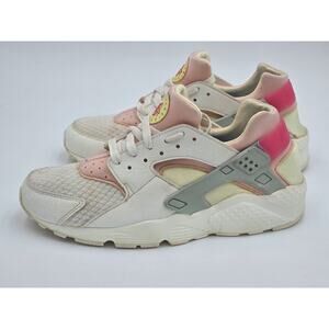 Nike Air Huarache Run GS Summit White Citron Tint Sneakers Youth 7Y